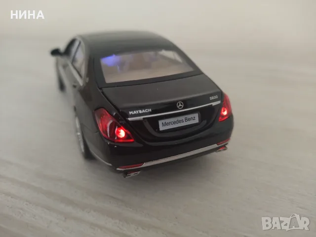 Метална количка Mercedes -Benz S 600 !!, снимка 6 - Колекции - 56274110