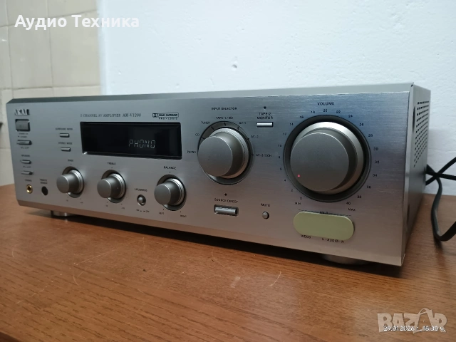 5 канален ресивър AKAI AM-V1200. Перфектен! Супер звук! Изпращам видео. , снимка 8 - Ресийвъри, усилватели, смесителни пултове - 53291029