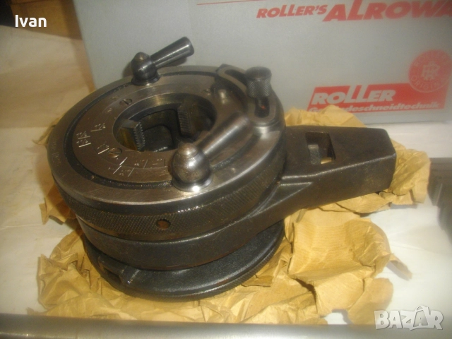 1/2"-2" ALROWA ROLLER нова ФРГ винтонарезка резби на тръби до 2 цола винторез пафта плашка комплект, снимка 13 - Други инструменти - 52762273