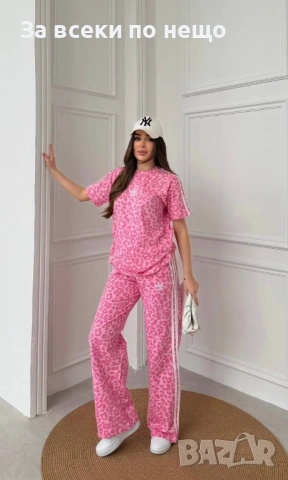 Adidas Дамски Син Спортен Комплект Тениска И Долнище🔝Дамски Спортен Екип Адидас Код A1171