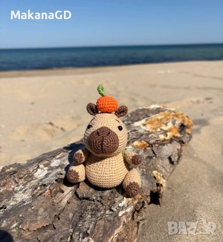 Плетена капибара, снимка 2 - Плюшени играчки - 54323140