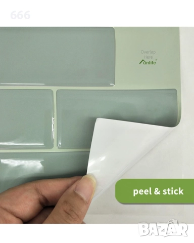 10 броя самозалепващи се стикери за гръб на кухня/баня. , снимка 4 - Други - 52910867