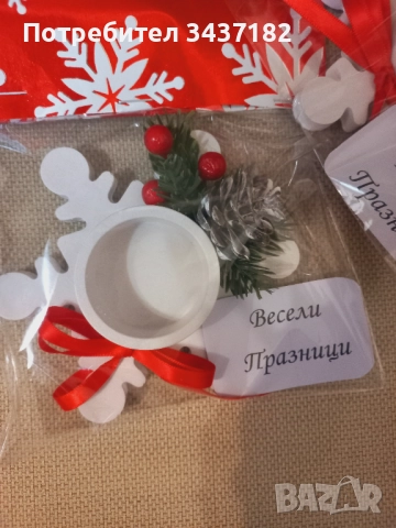 Коледен свещник Снежинка 