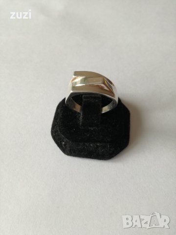 Изчистен сребърен пръстен .Сребро проба 925 ., снимка 2 - Пръстени - 38611095