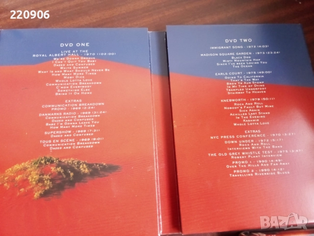 Led Zeppelin – DVD оригинално двойно двд, снимка 2 - DVD дискове - 52213546
