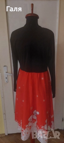 Коледна рокля размер Л/ХЛ, снимка 3 - Рокли - 52183555