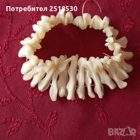 Костено колие и седефена гривна, снимка 6 - Антикварни и старинни предмети - 51564437