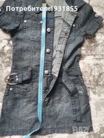 Дънкова рокля 10г, снимка 5 - Детски рокли и поли - 35095310