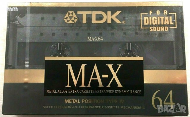 Аудио касета TDK MA-X 64 Made in Japan Type IV