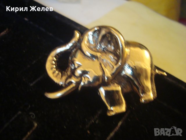 СТАРА БРОШКА - СЛОНЧЕ БРОНЗ ПОЗЛАТА СТАРО ВИНТИДЖ БИЖУ 22813, снимка 8 - Антикварни и старинни предмети - 34528840