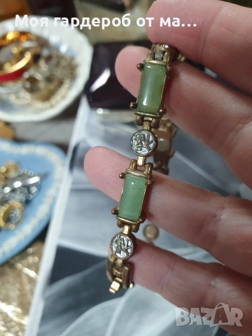Браслет от нефрит..стар Китай винтидж , снимка 3 - Гривни - 54282484