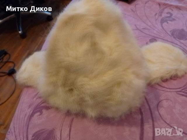 Дамска шапка нова естествена кожа от лисица ушанка #57