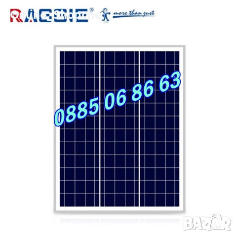 Комплект соларен панел 50W с контролер 10А за електропастир, снимка 2 - Други - 54250720
