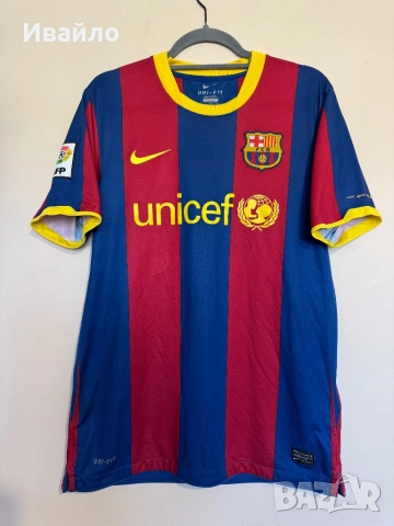 BARCELONA 2010 2011 HOME SHIRT JERSEY NIKE 382354-486 MESSI #10 sz M MEN.