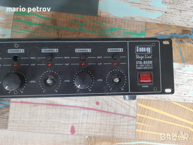 Продавам повредено осем канално мощтно стъпало IGM STAGE LINE STA850D ЦЕНА-45 Евро, снимка 11 - Други - 54114136