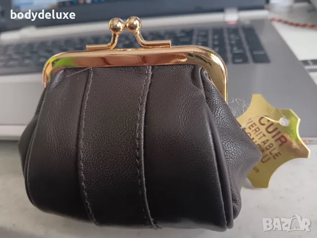 дамско кафяво мини портомоне, снимка 2 - Портфейли, портмонета - 49269191