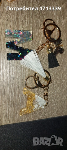 Ключодържател с Буква от Епоксидна смола, снимка 3 - Други - 53150055