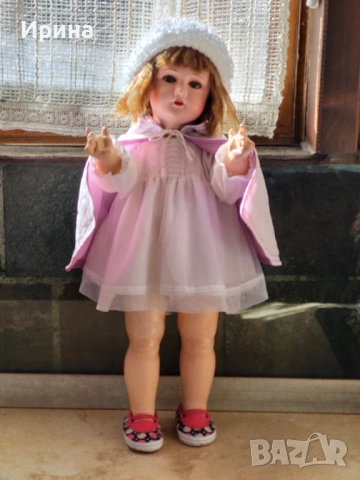 Антична кукла от композит 1940-50 г, 67 см., снимка 8 - Кукли - 54238174