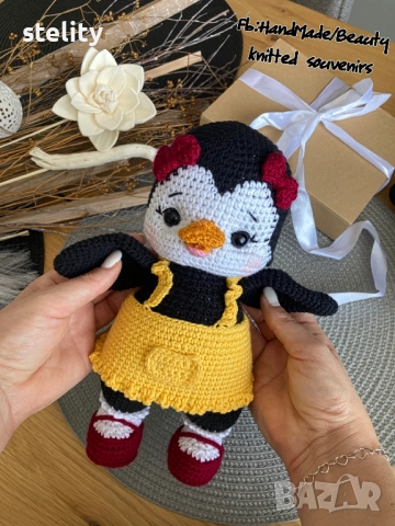 Плетени пингвини, снимка 4 - Плюшени играчки - 52428448