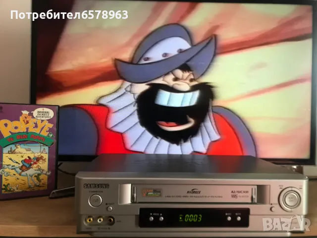 Видеокасета '' Попай моряка ''  VHS, снимка 7 - Анимации - 50229669