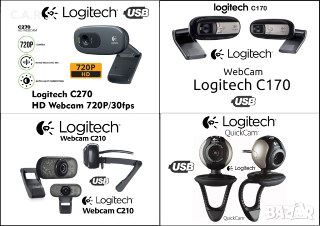 USB Камери с Микрофон Logitech 