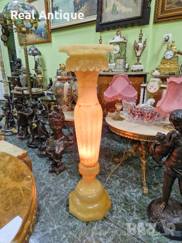 Превъзходна изключително красива антикварна светеща каменна колона , снимка 3 - Антикварни и старинни предмети - 44667174