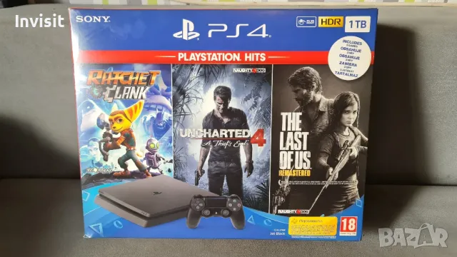 Playstation 4 slim 1 TB + 2 джойстика, снимка 1 - PlayStation конзоли - 49313364