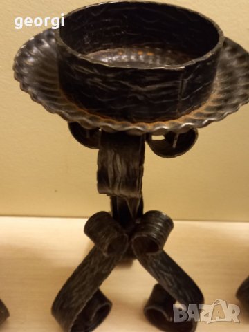 Свещници от ковано желязо , снимка 3 - Декорация за дома - 35372500