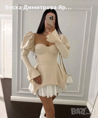 Изтънчена рокля с фина кройка , снимка 5 - Рокли - 52855558