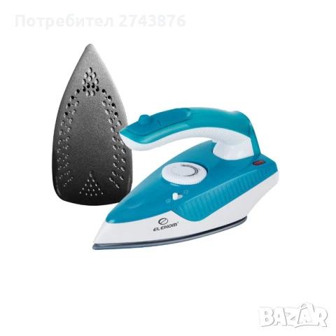 ТУРИСТИЧЕСКА ЮТИЯ ЕК-388 T, С отделящ се контейнер, Сгъваема дръжка, 1000 W , снимка 2 - Ютии - 51013091