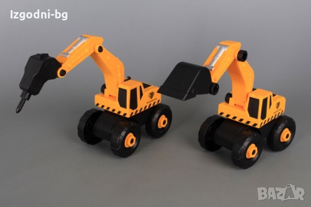 Детски комплект от багер, камион, валяк и др. строителни машини, снимка 6 - Коли, камиони, мотори, писти - 42215403