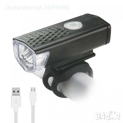 Лед фар за велосипед зареждащ се от USB, снимка 3 - Велосипеди - 30906047