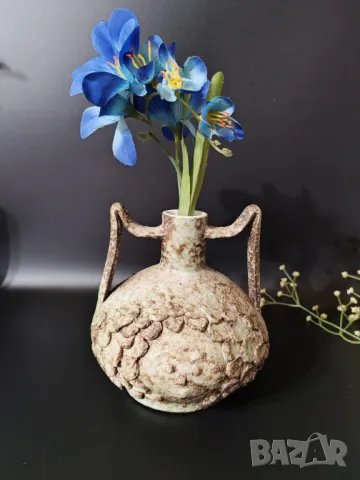 Немска керамика. Много интересен и рядък  дизайн., снимка 5 - Вази - 48826403