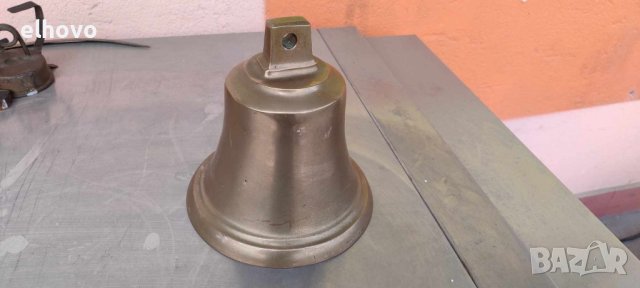 Голяма месингова камбана, снимка 2 - Антикварни и старинни предмети - 44475636