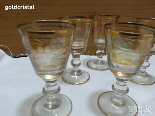 стари стъклени чаши , снимка 5 - Антикварни и старинни предмети - 48855630
