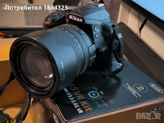 Nikon D3400 само на 1659 кадъра + 18-140 + 35мм 1,8 ПЕРФЕКТНИ!, снимка 6 - Фотоапарати - 54114060