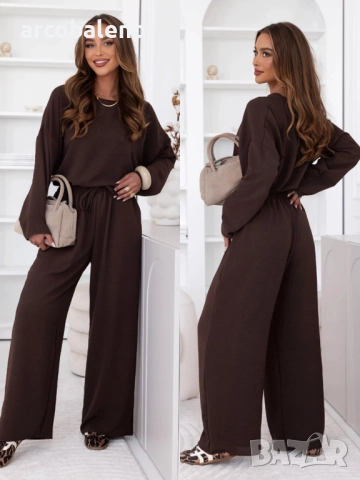 Дамски комплект от блуза и панталони на Shalina, 5цвята , снимка 2 - Комплекти - 52744152