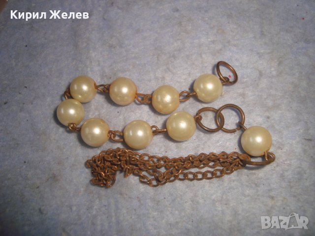 СТАРА ПЕРЛЕН ТИП РЕТРО ВИНТИДЖ ВИСУЛКА УКРАШЕНИЕ 7174, снимка 5 - Антикварни и старинни предмети - 37026678