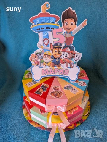 Картонена торта Стич, снимка 16 - Други - 50953363