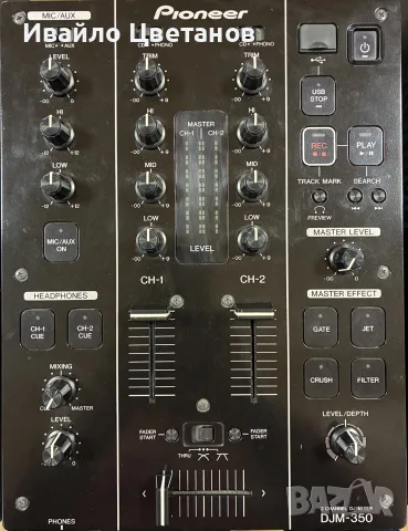 DJ Mixer Pioneer DJM-350, снимка 3 - Ресийвъри, усилватели, смесителни пултове - 56211003