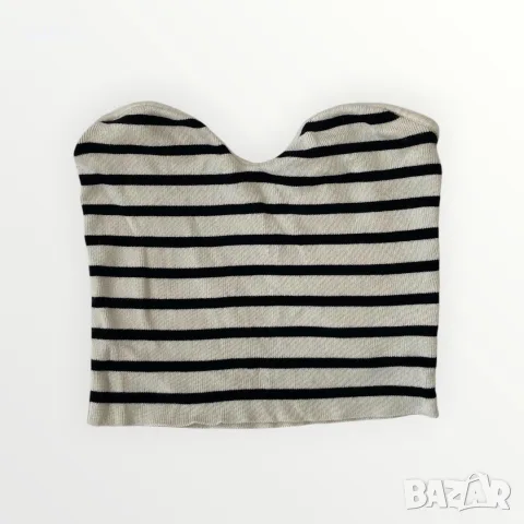 Strapless stripes Crop top h&m