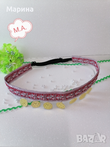 Косичник със златисти пендари, снимка 2 - Други - 44688217