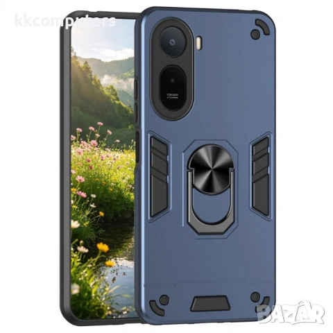 Калъф за Xiaomi Redmi A7 Pro 4G с Пръстен - PC+TPU, 0.5mm защита, Магнитен, Прозрачен, снимка 2 - Калъфи, кейсове - 54293694