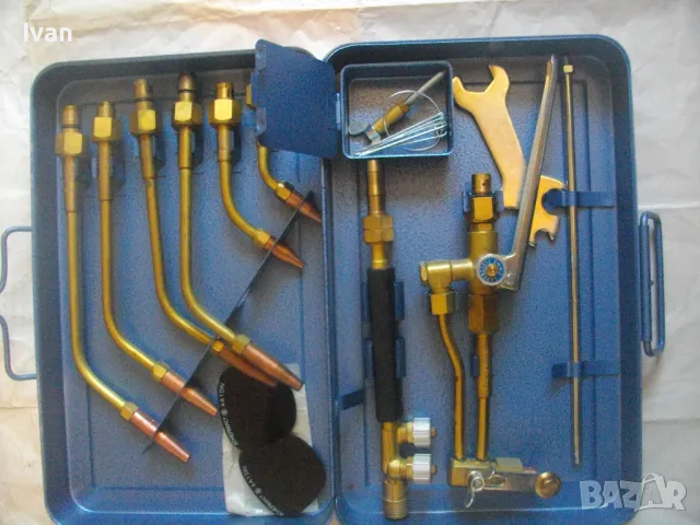 НОВ BERGER W.GERMANY ФРГ Западногермански комплект за Газо-пламъчно рязане заваряване ОКСИЖЕН Резак 