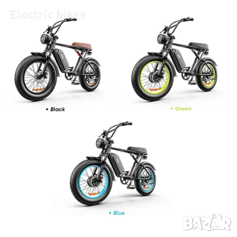 Електрически велосипед Emoko C91 – 1000W, 48V 20Ah, 20″ Fat Tyre, снимка 3 - Велосипеди - 51426928