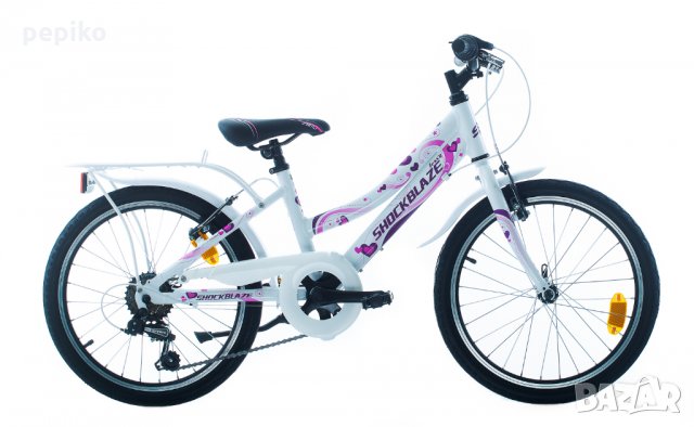 Продавам колела внос от Германия  детски алуминиев велосипед SHOCKBLAZE JESSY 20 цола 