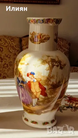 🌹 Прекрасна  голяма ваза с романтична сцена