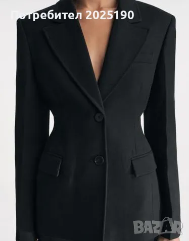 Дамско черно сако Zara