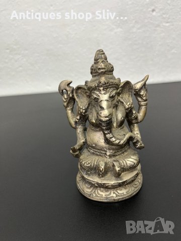 Тибетска метална фигура на Ганеша / Буда / будизъм. №5085, снимка 1 - Колекции - 44294465