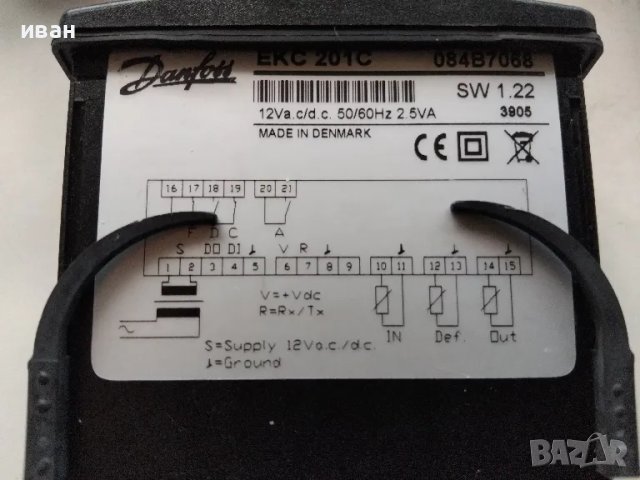 Контролер и термометър DANFOSS, снимка 3 - Други машини и части - 48180571